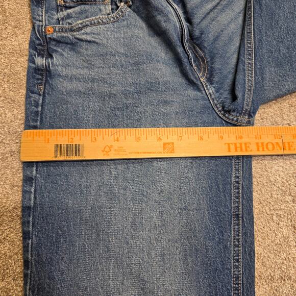 vtg streetwear Grunge Relaxed GAP Denim 90s Loose Straight Leg Jeans sz 6/28L - Picture 5 of 14
